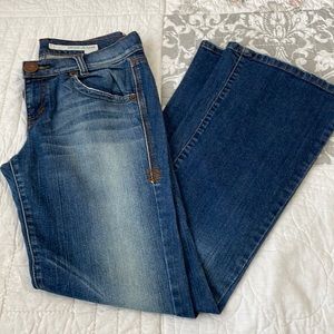 DKNY Low-Rise Flared Jeans